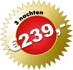 3 nachten €239,-