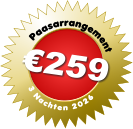 Paasarrangement  3 Nachten 2026   €259