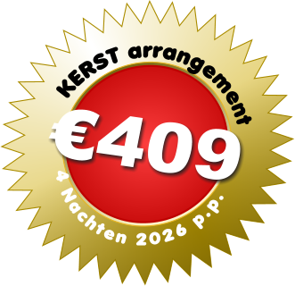 KERST arrangement  4 Nachten 2026 p.p.  €409